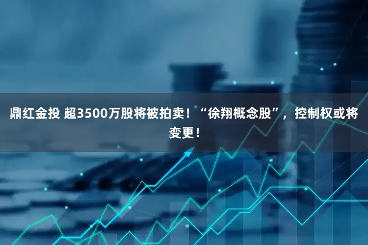 鼎红金投 超3500万股将被拍卖！“徐翔概念股”，控制权或将变更！